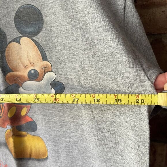 Vintage Mickey Disney I'm With Goofy T Shirt TEE Heather Gray Size M 90's - Picture 6 of 16